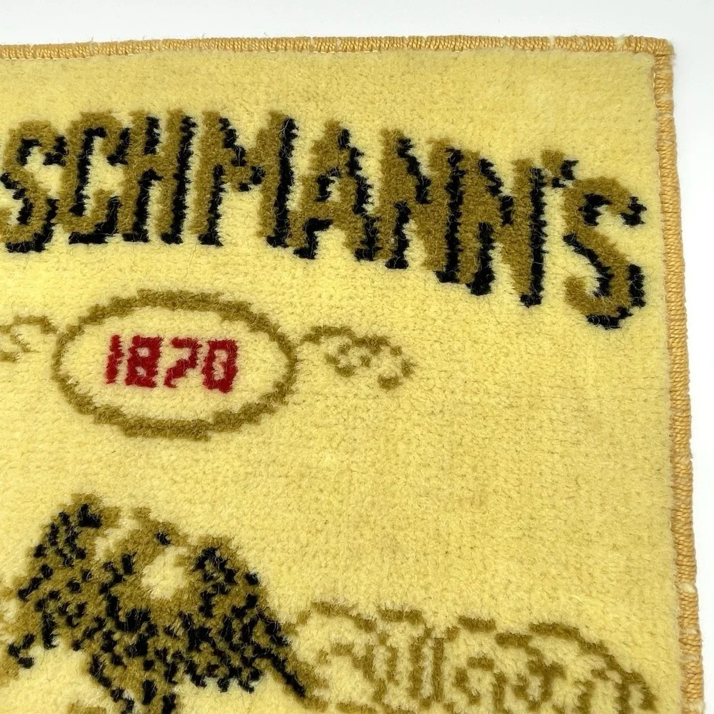 Vintage 1960s Fleischmann's Preferred Whiskey Advertising Bar Mat 18x13.5
